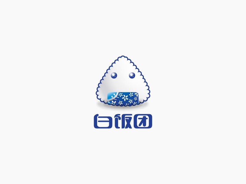 淄博白饭团标志设计_logo设计_作品_淄博才艺多