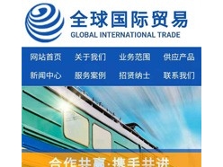 全球国际贸易手机模板