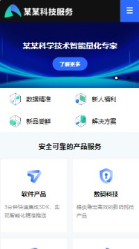 科技服務(wù)手機網(wǎng)站模板圖片